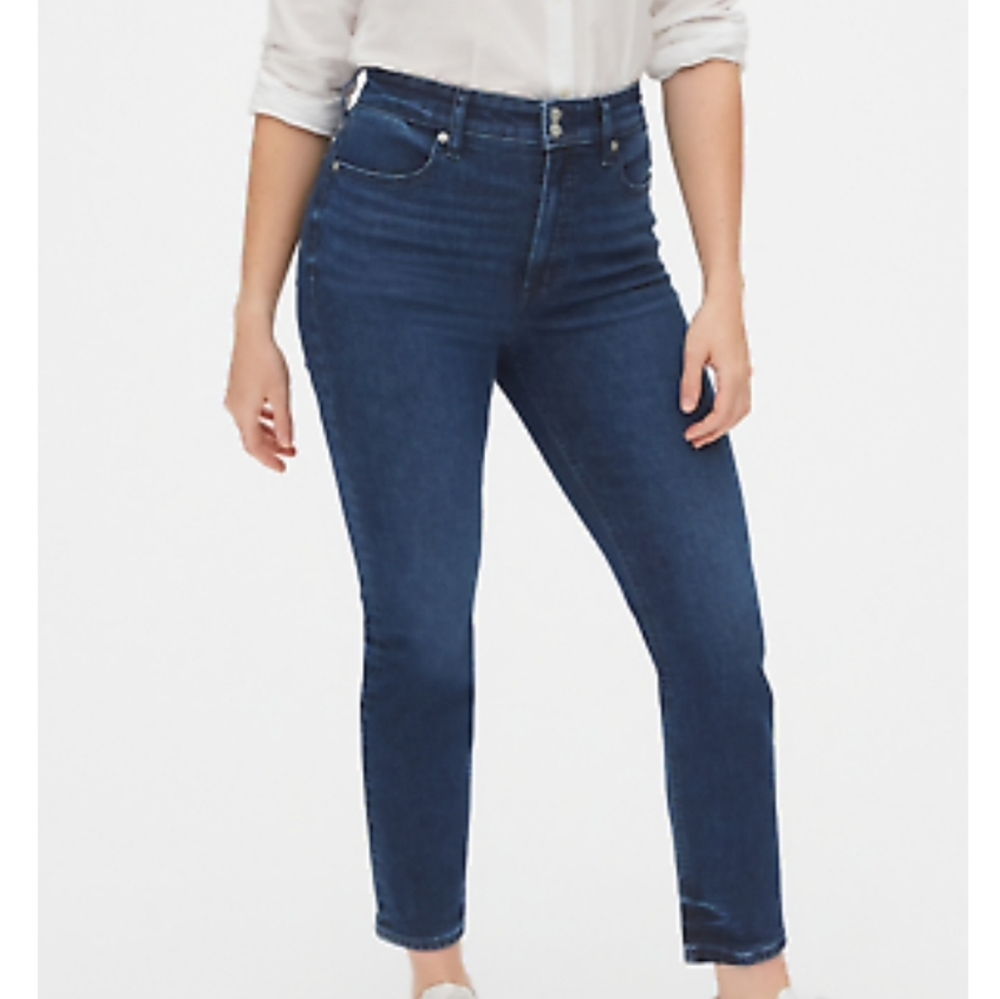 GAP High Rise Cigarette Jeans w/ Slim Pockets